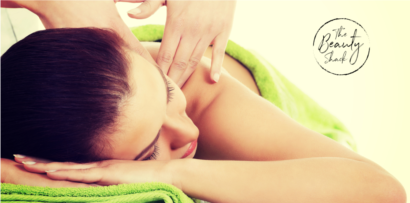 Woman having nails painted - The Beauty Shack Salon Logo